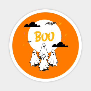 GHOSTLY Happy Halloween BOO Magnet